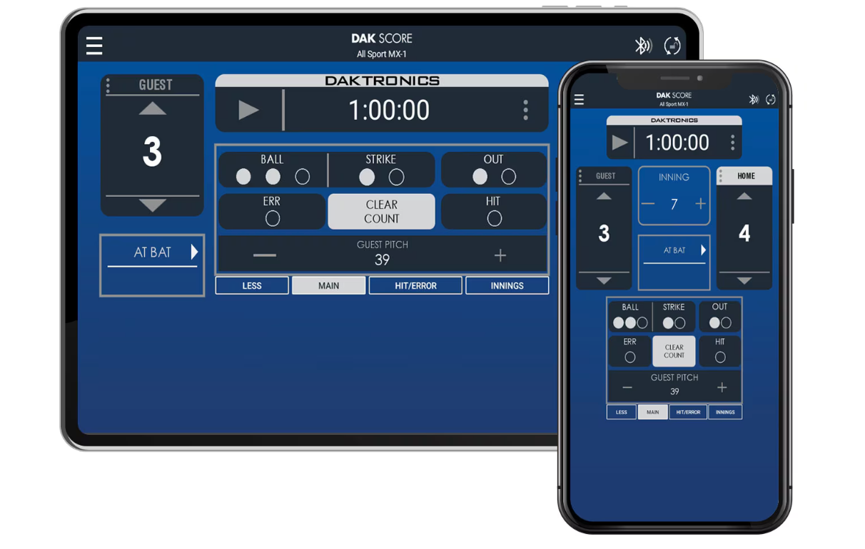 Daktronics Multisport Board Controls 2