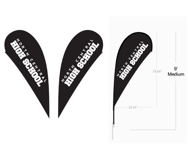 Teardrop Flag ( Double-Sided )