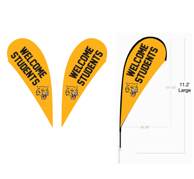 Teardrop Flag ( Double-Sided )