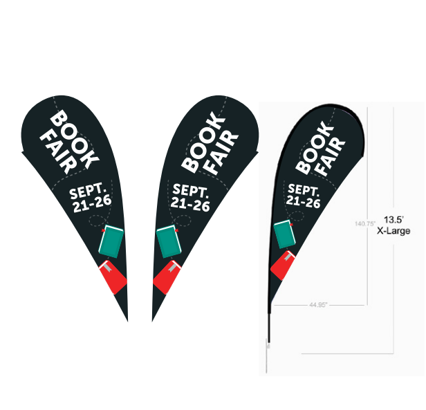 Teardrop Flag ( Double-Sided )