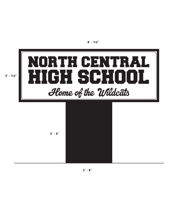 Pedestal Sign
