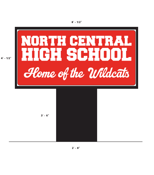 Pedestal Sign