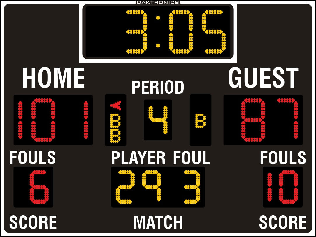 Basketball Scoreboard BB-2103 – School Sign Co